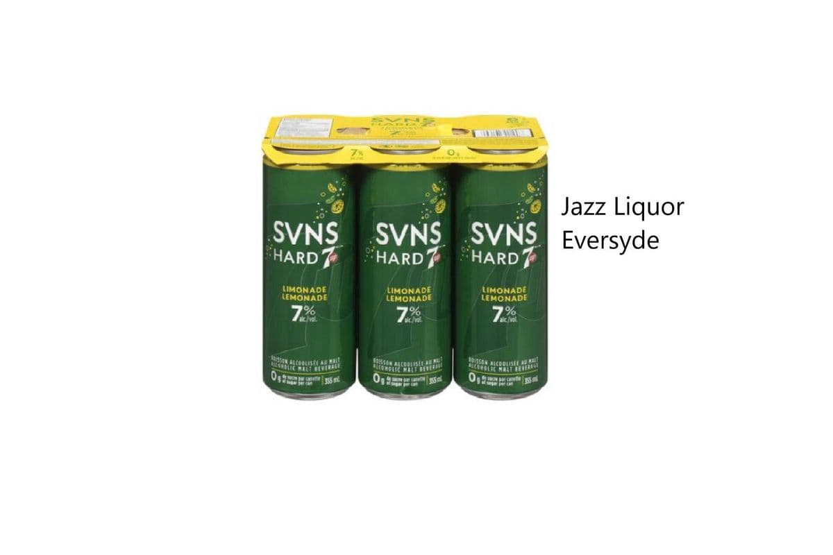 SVNS HARD 7UP LEMONADE CANS 6PKC ( ZERO SUGAR) (1 x 6x355ML)