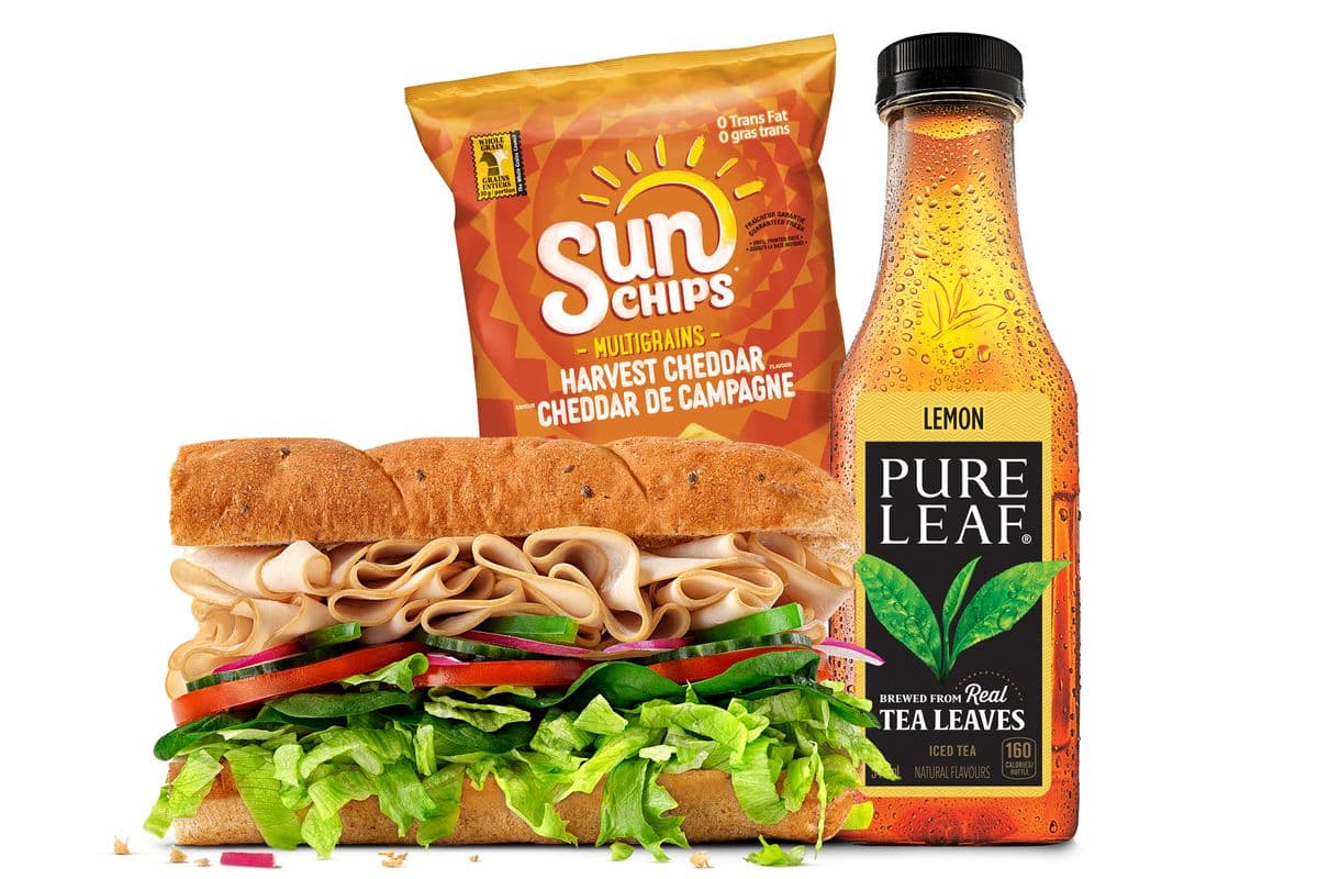 6" Turkey Breast Sub Combo (410-700 Cals)