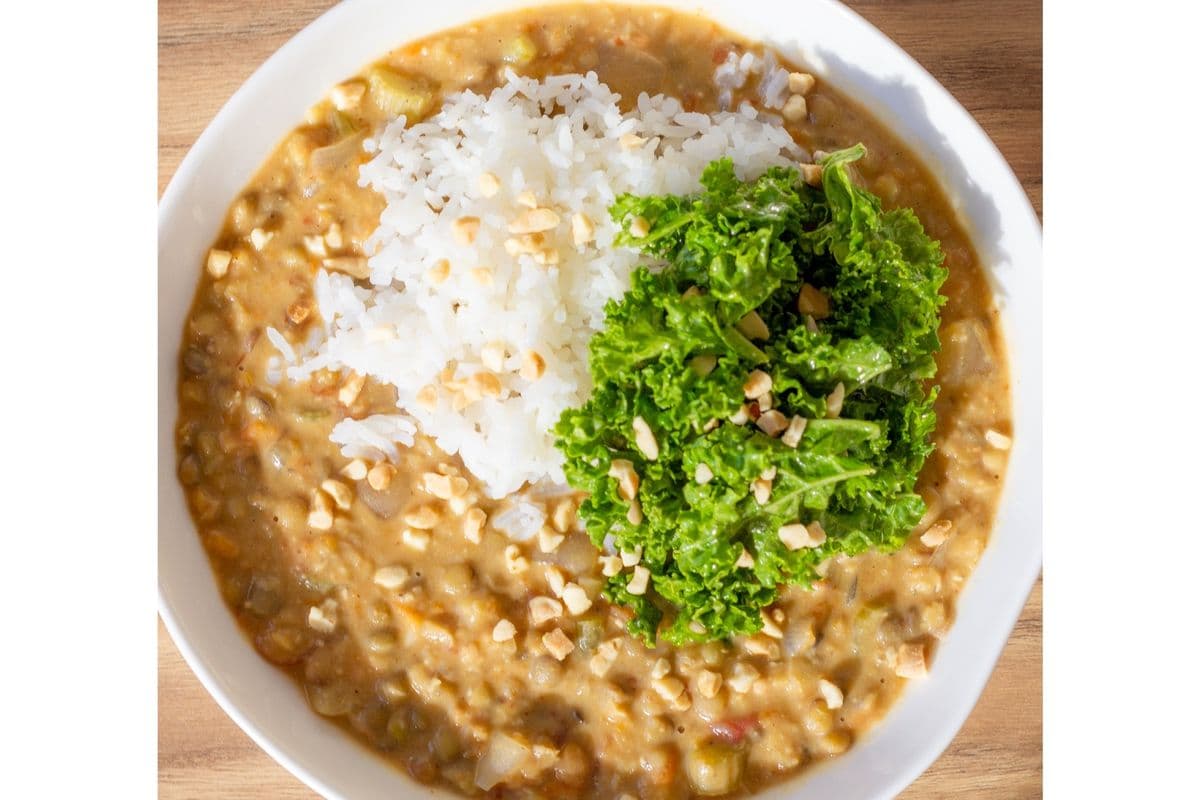 Thai Lentil Stew Bowl