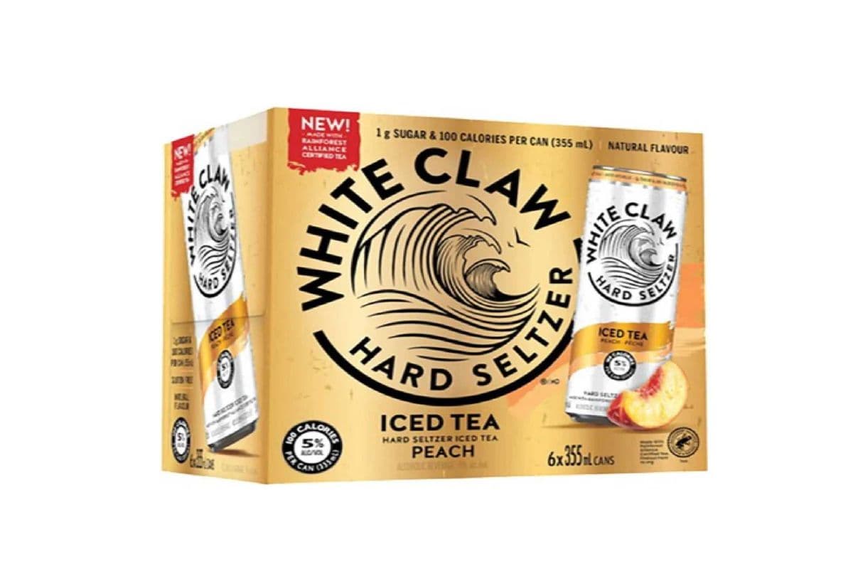 White Claw Iced Tea Peach (6 x 355 ml Cans)