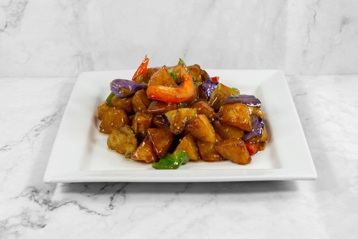 E57. Stir-Fried Potato, Eggplant, and Bell Pepper / 地三鲜