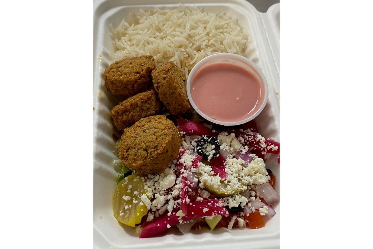 Habibi Falafel Rice Platter