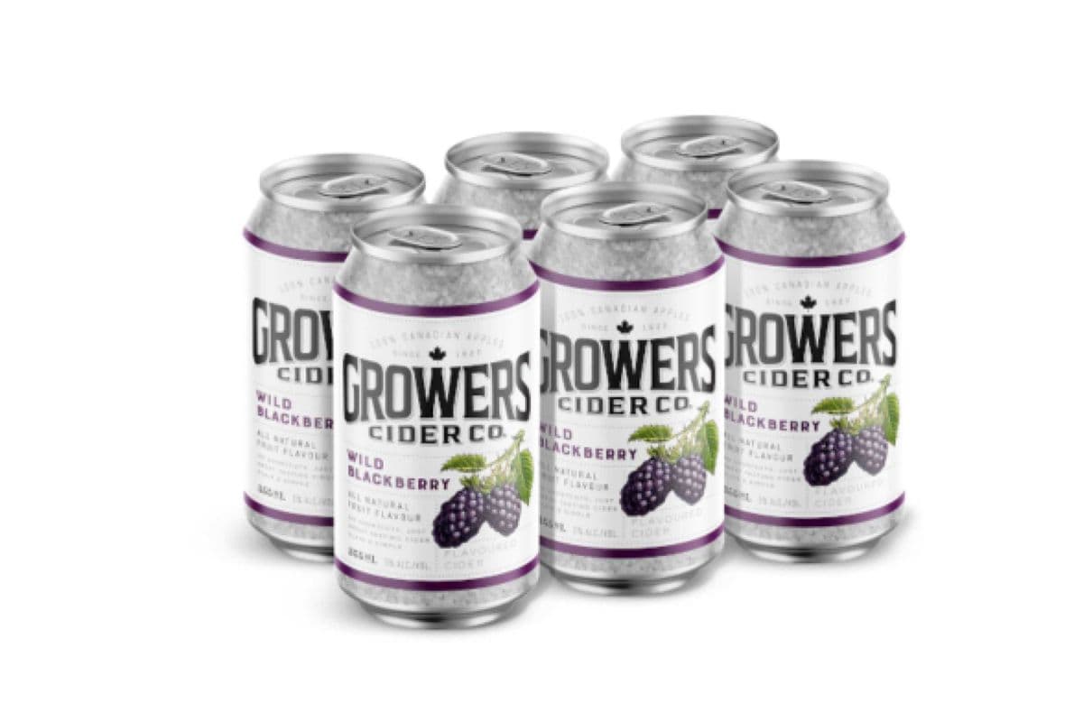 GROWERS WILD & SWEET BLACKBERRY 6 CANS(355 ML) (1 x 355 ML)