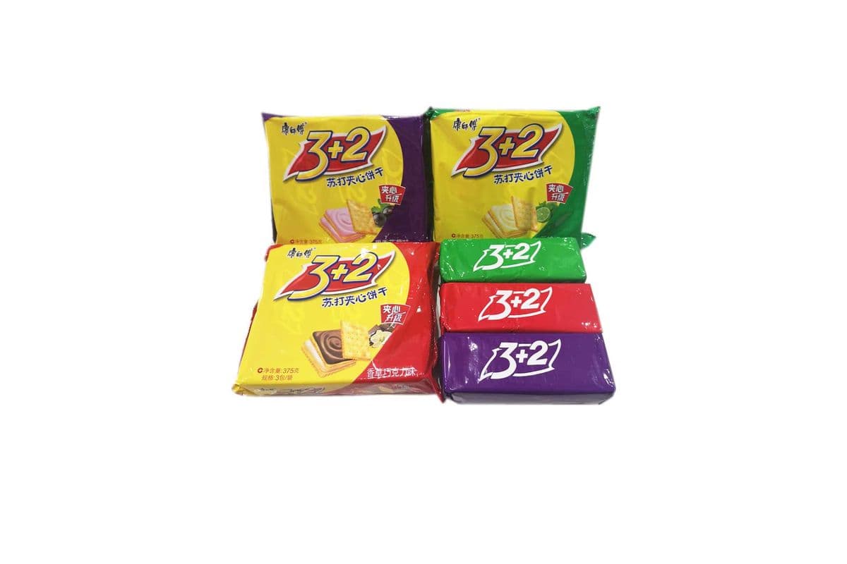 Ksf 3+2 Soda Biscuit Series(康师傅 3+2 苏打饼干系列)