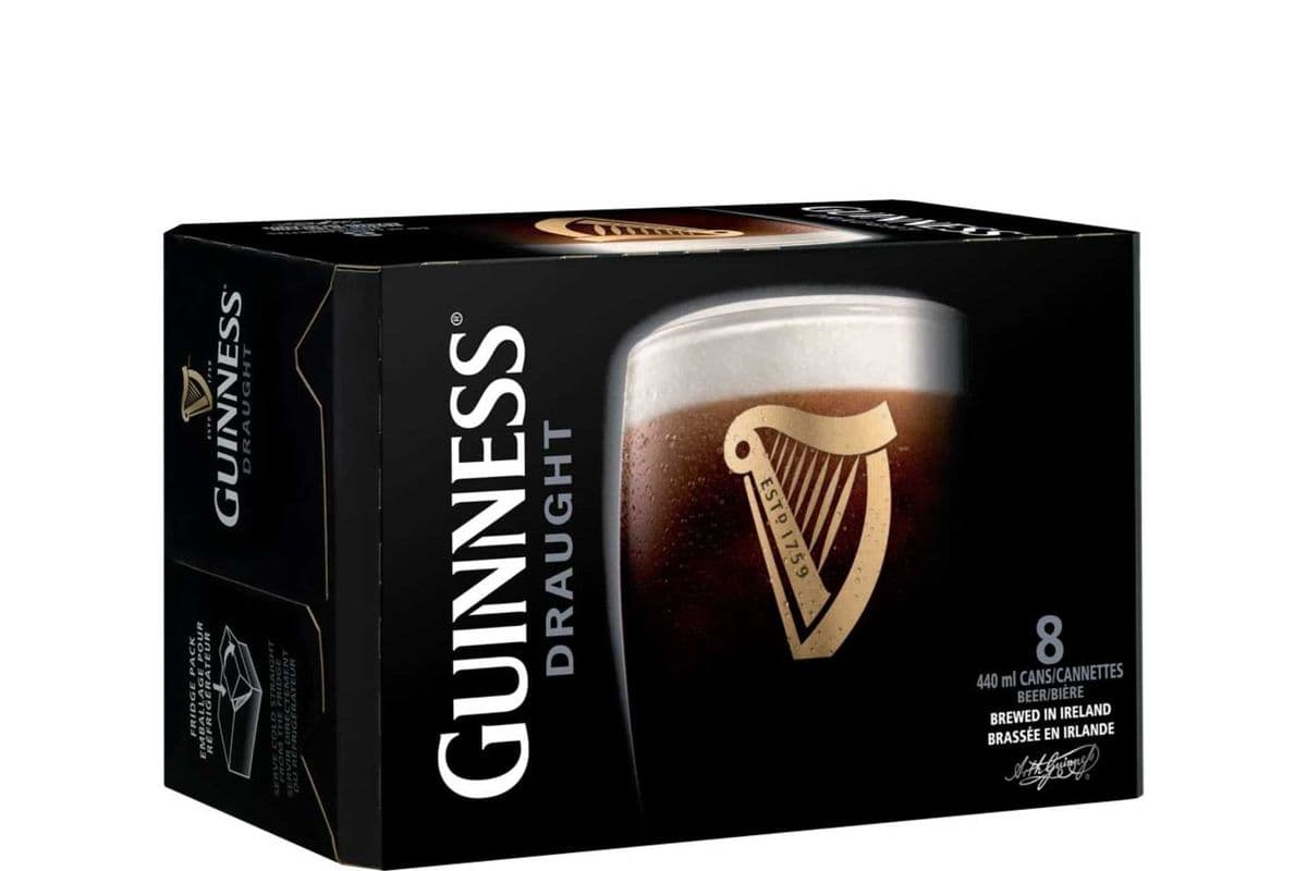 Guinness Draught (8 x 355 ml Cans)