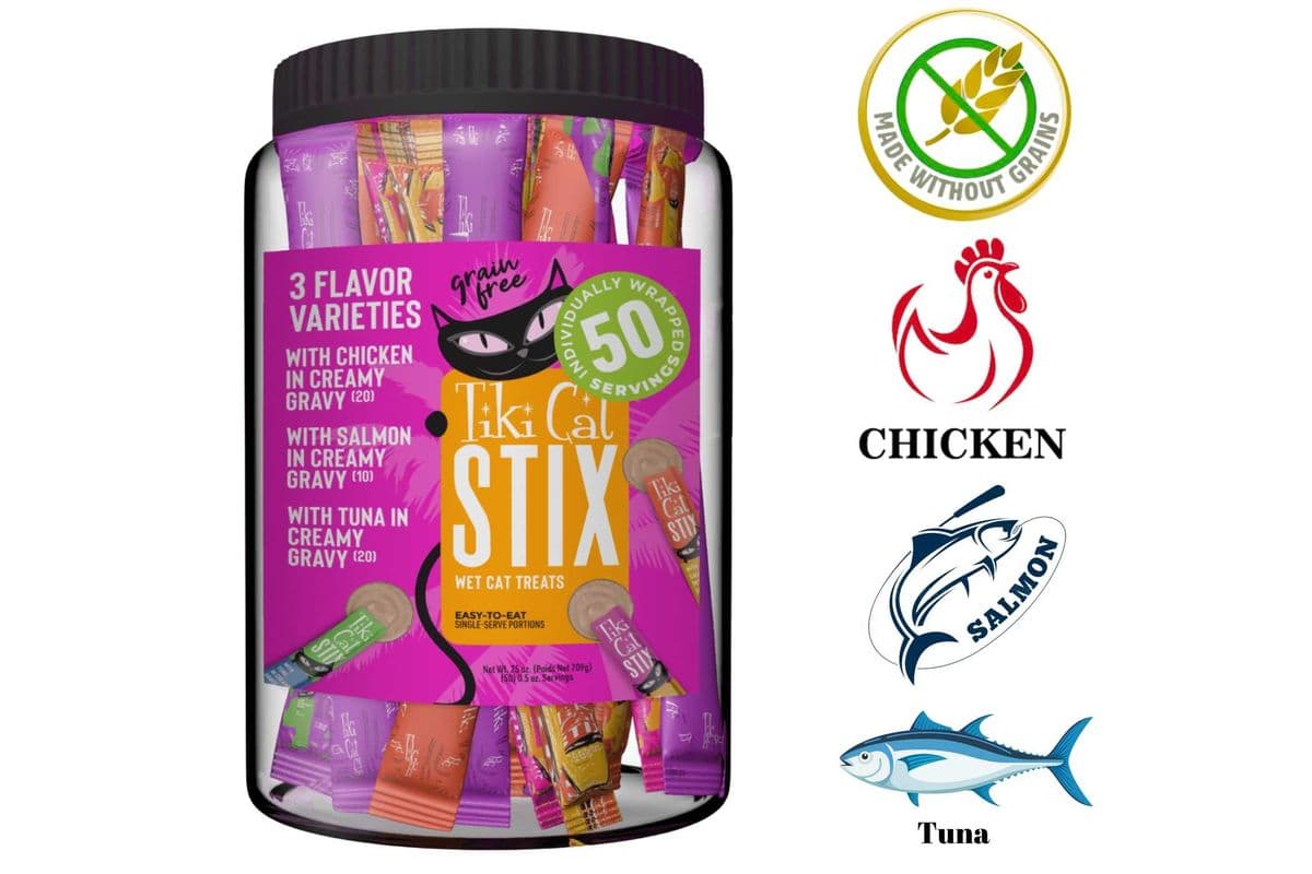 Tiki Cat - STIX Variety Pack Cat Treats - 50 Count