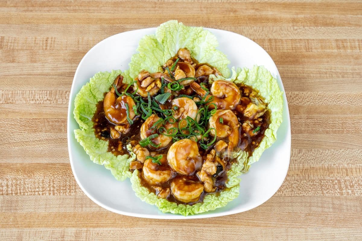 Crevettes avec Sauce Homard / Shrimps With Lobster Sauce 虾龙料