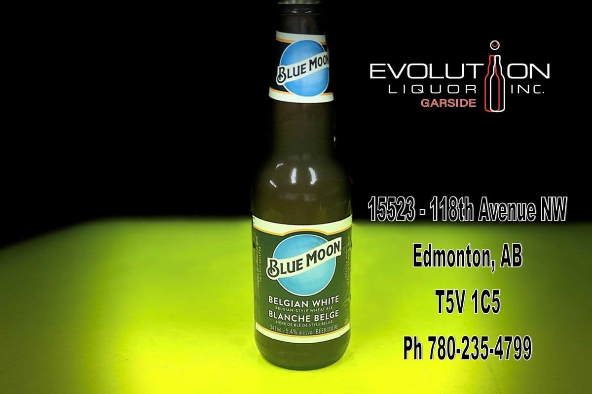Blue Moon Belgian White Wheat Ale G341-01 (1 x 341ml Glass Bottle)