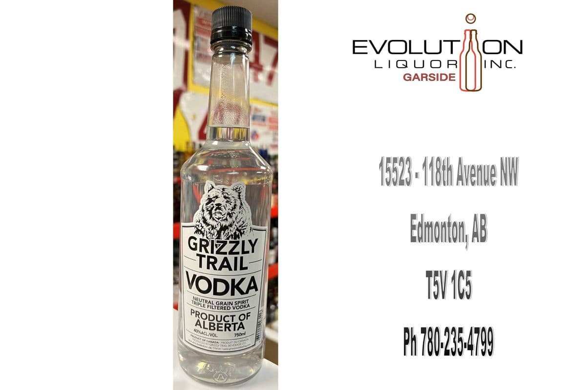 Grizzly Trail Vodka 0750P (1 x 750ml Plastic Bottle)