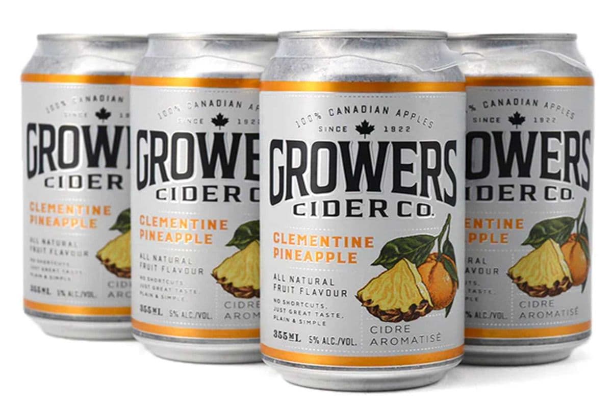 GROWERS PINEAPPLE CIDER (6 x 355 ML)