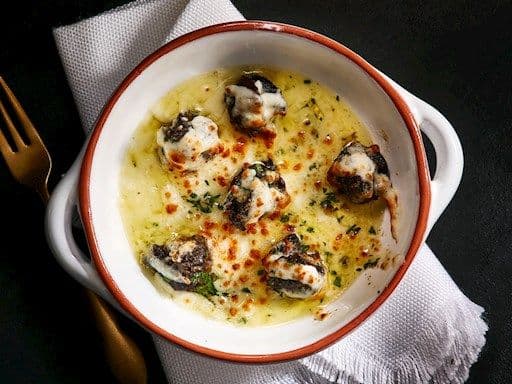 Esgargots gratinés / Snails au gratin