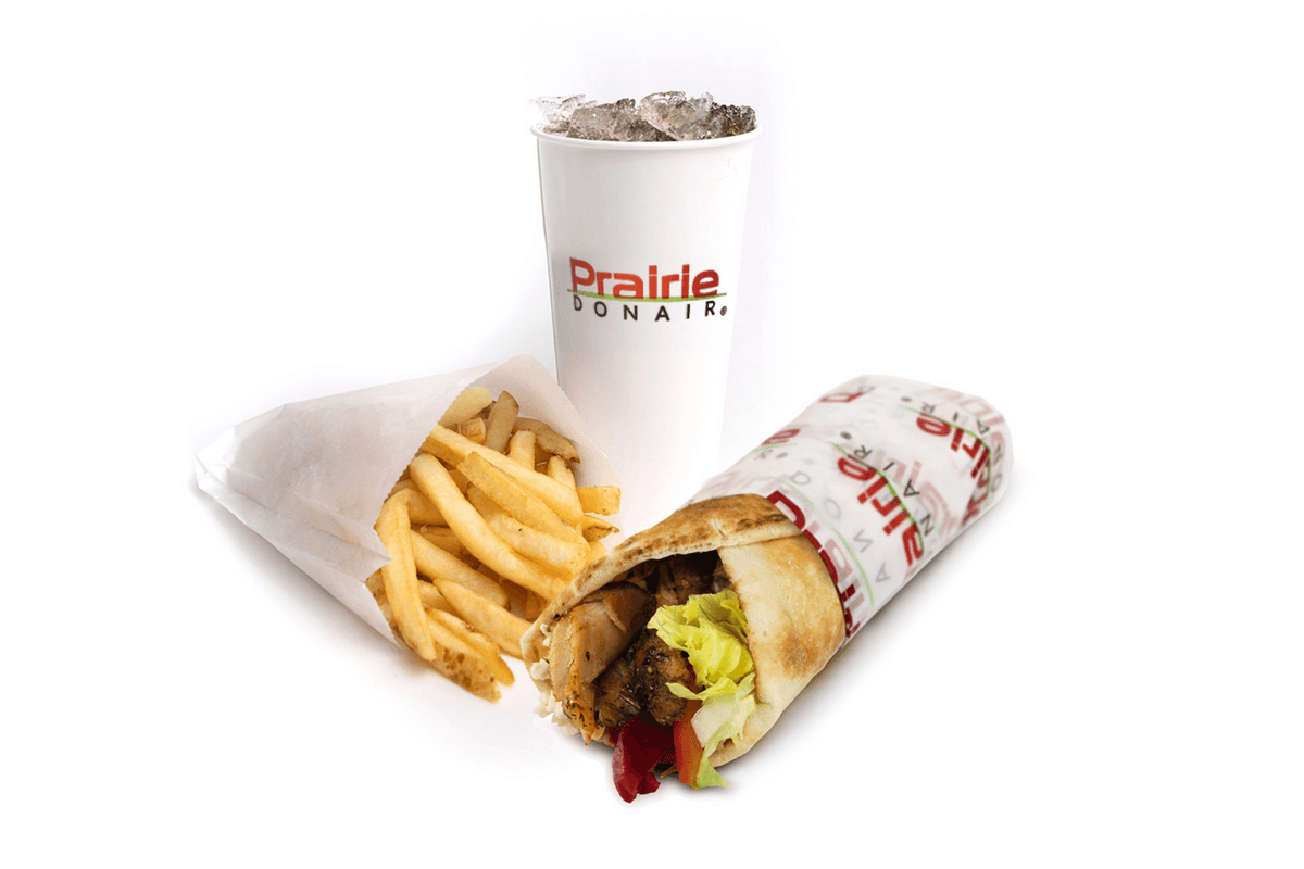 Classic Chicken Shawarma Donair Combo (G.F)