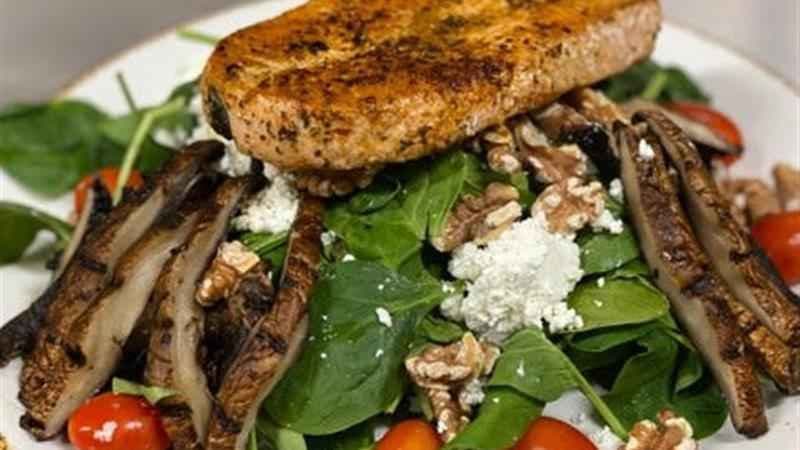 Portobello Salmon Salad