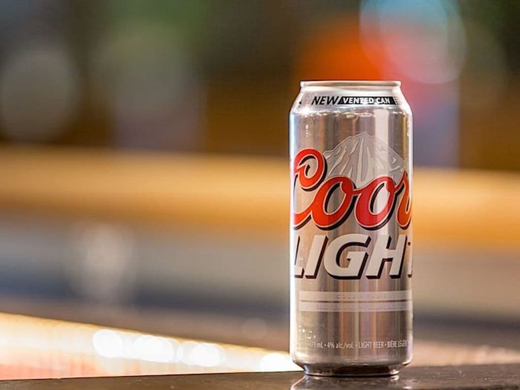 Coors Light, 500m can beer, (4.0% ABV)