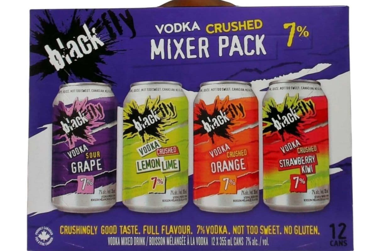 BLACK FLY VODKA CRUSHED PURPLE MIXER 12PK (1 x 12x355 ML)