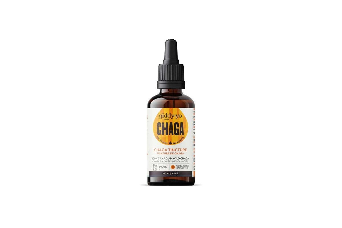 CHAGA TINCTURE, 100 ML, ORGANIC, WILDHARVESTED, CANADIAN MADE, GLUTEN FREE (100 ml)