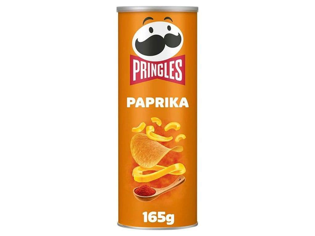 Pringles Paprika Stacks Potato Crisps UK 165g Chips