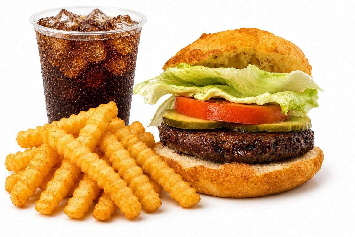 Bannock Elk Burger Combo