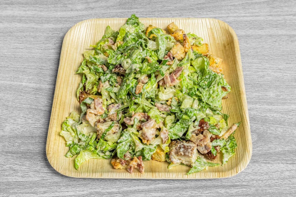 Caesar Salad with Chicken and Bacon