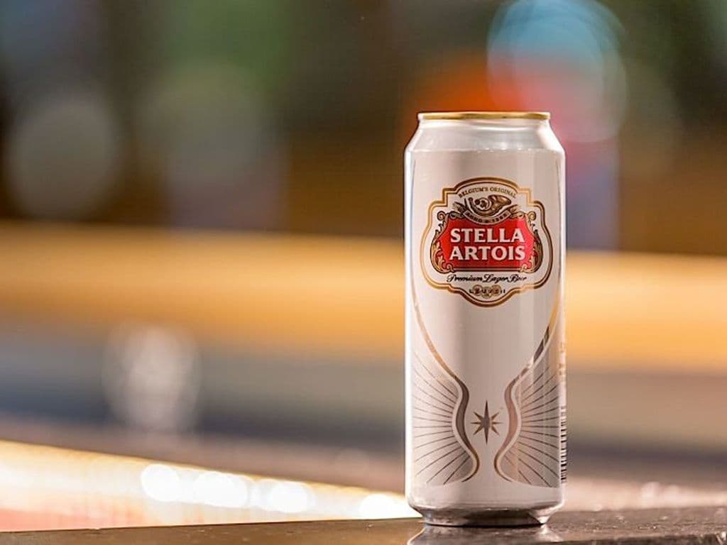 Stella Artois, 500m can beer, (5% ABV)