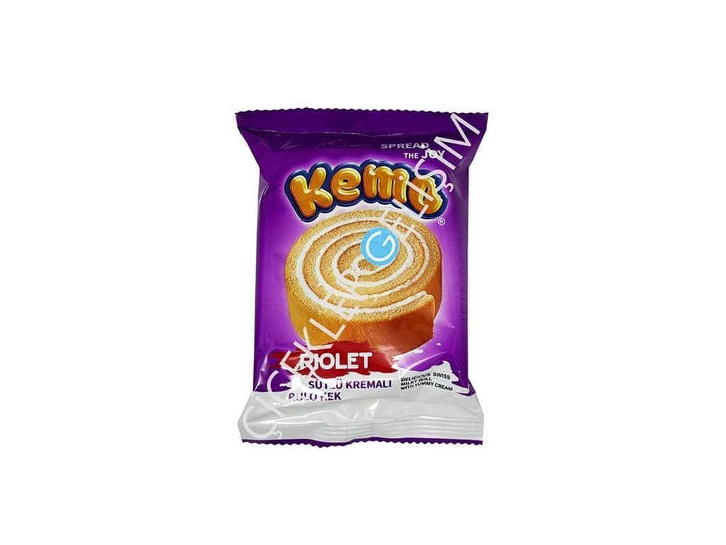 Kemo Cakes Milky Cream Roll Turkish Snack Cake