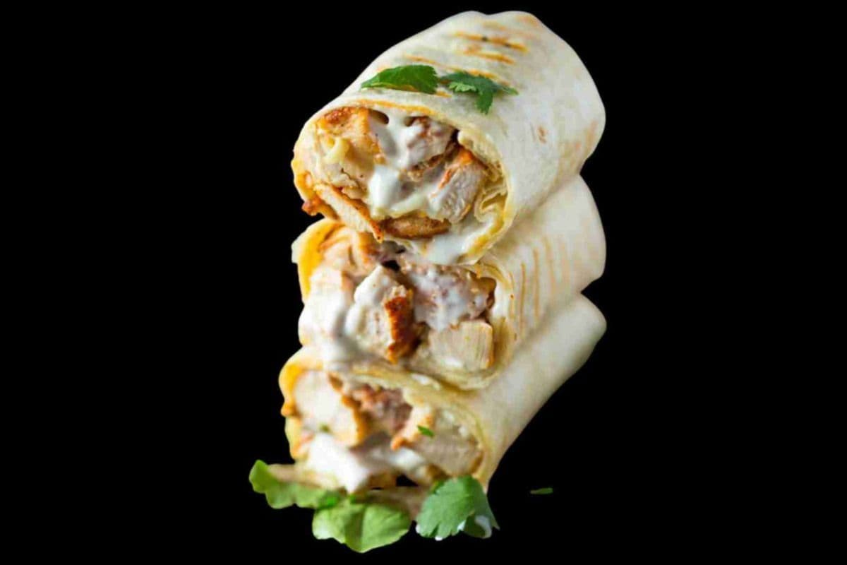 Cajun Chicken Wrap with Fries