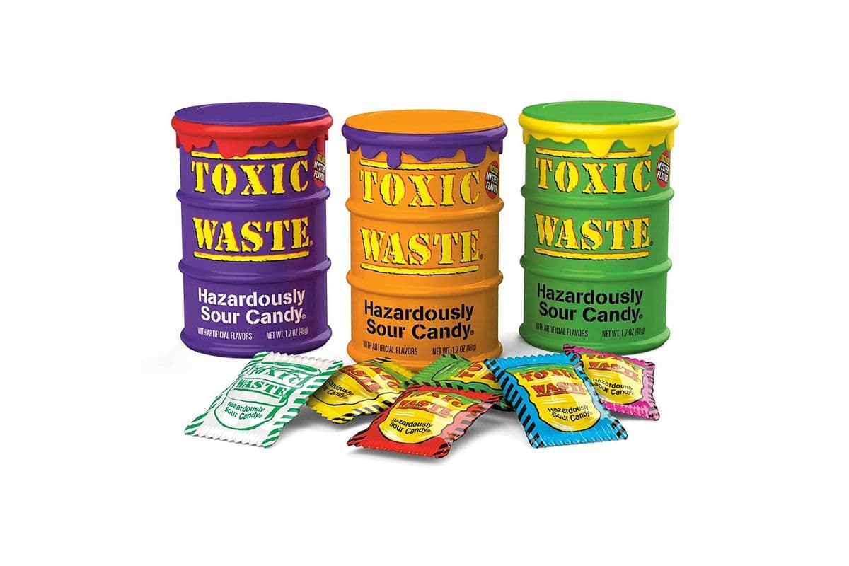 Toxic Waste Hazardously Sour Candy Drum