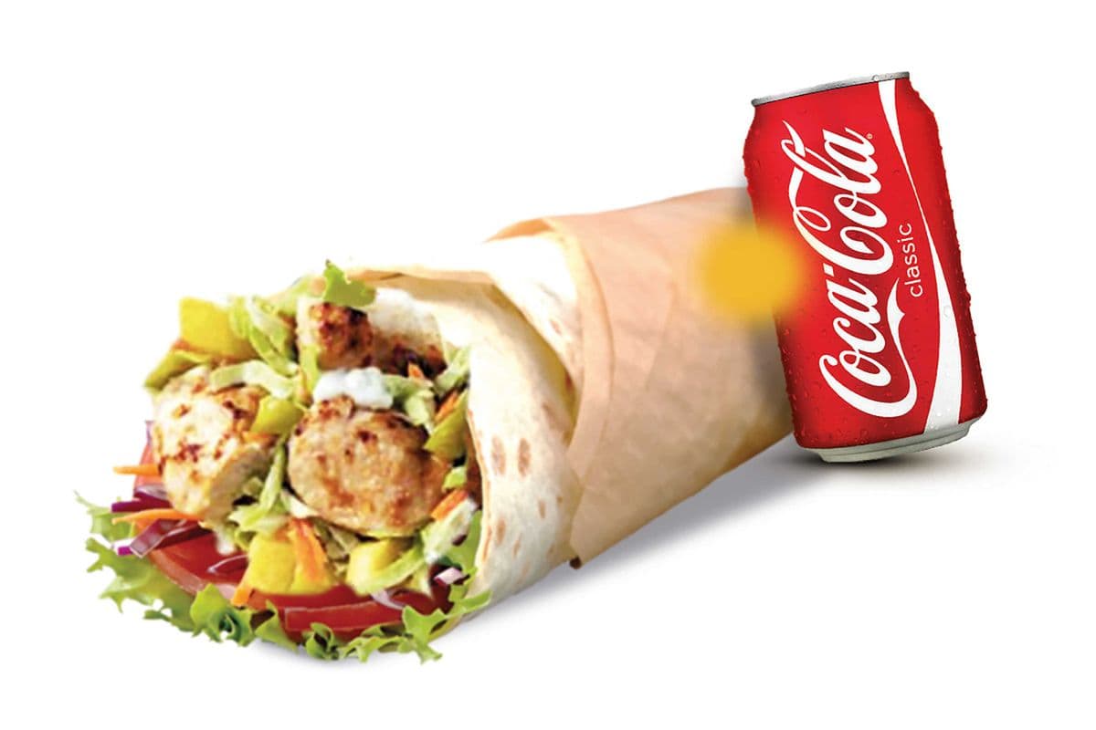 Shish Tawook Wrap + 1 pop