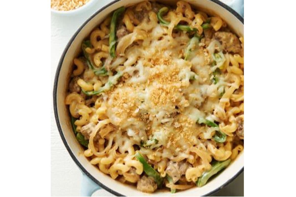 Day & Night Philly Cheese Steak Mac N’ Cheese
