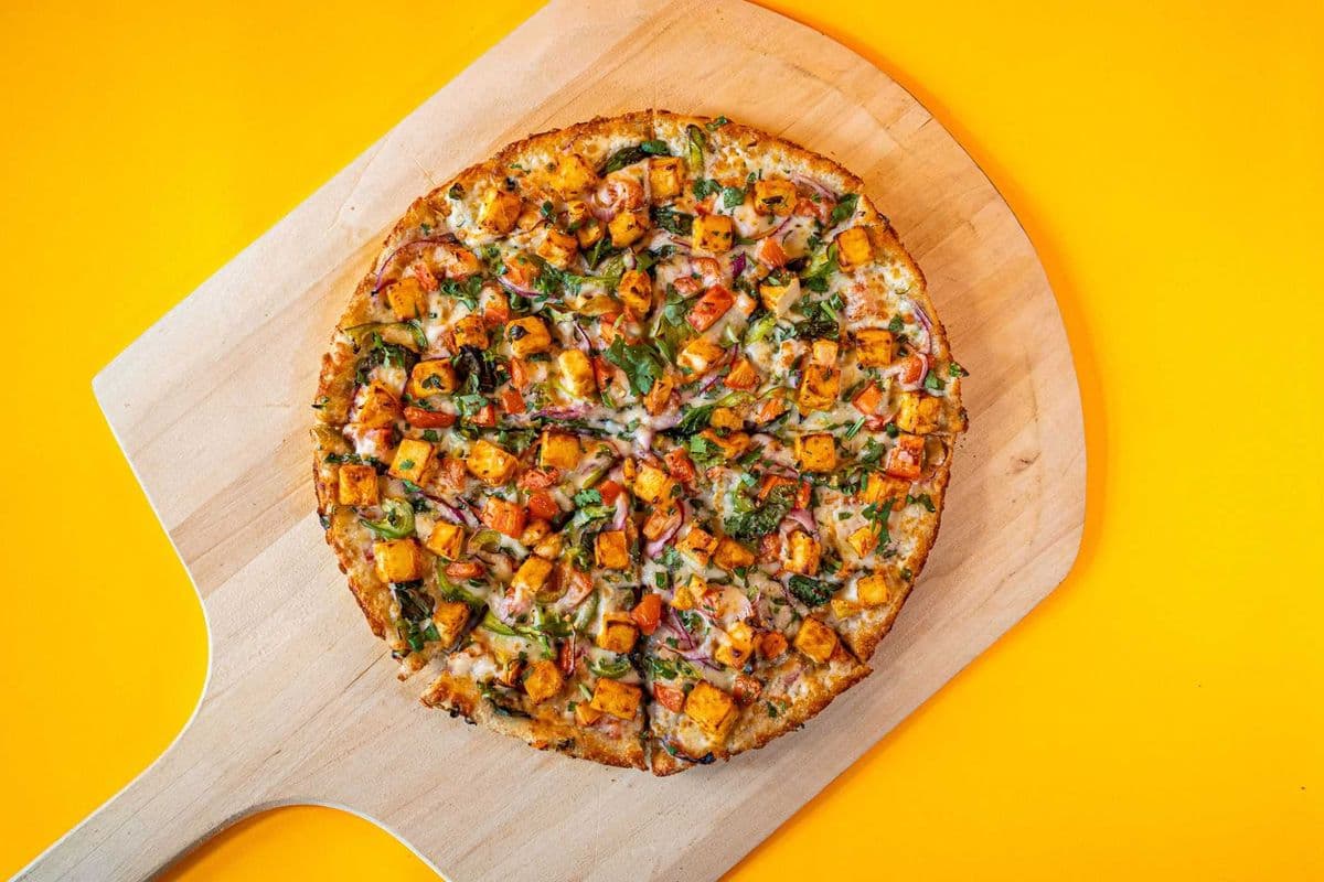 10" Small Hometown spicy Punjabi Style Veggie Pizza (10")