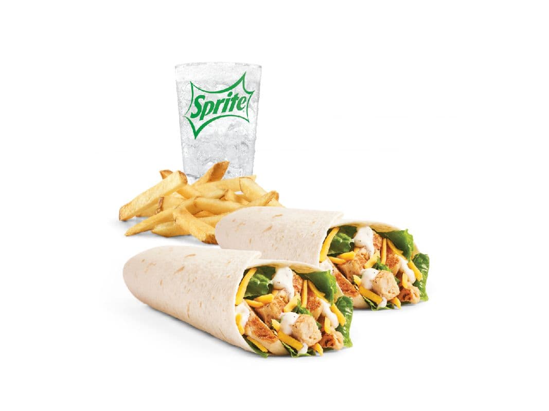 Grilled Chicken Wrap Duo Combo - Large