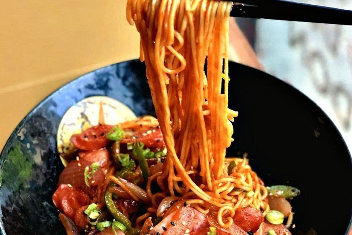 Japanese Sausage Yakisoba