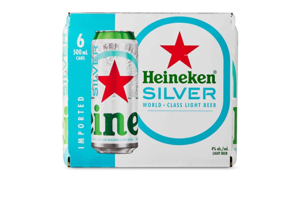 Heineken silver world class light beer 6x500 ml (6 x 500 ml)