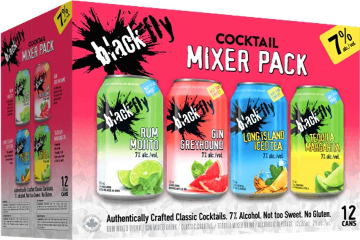 BLACK FLY COCKTAIL MIXED PACK 12 CANS (12 x 355 ML)