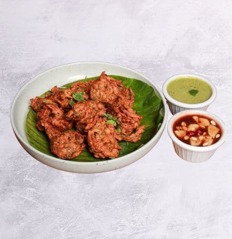 Onion Bhaji with Masala Chai