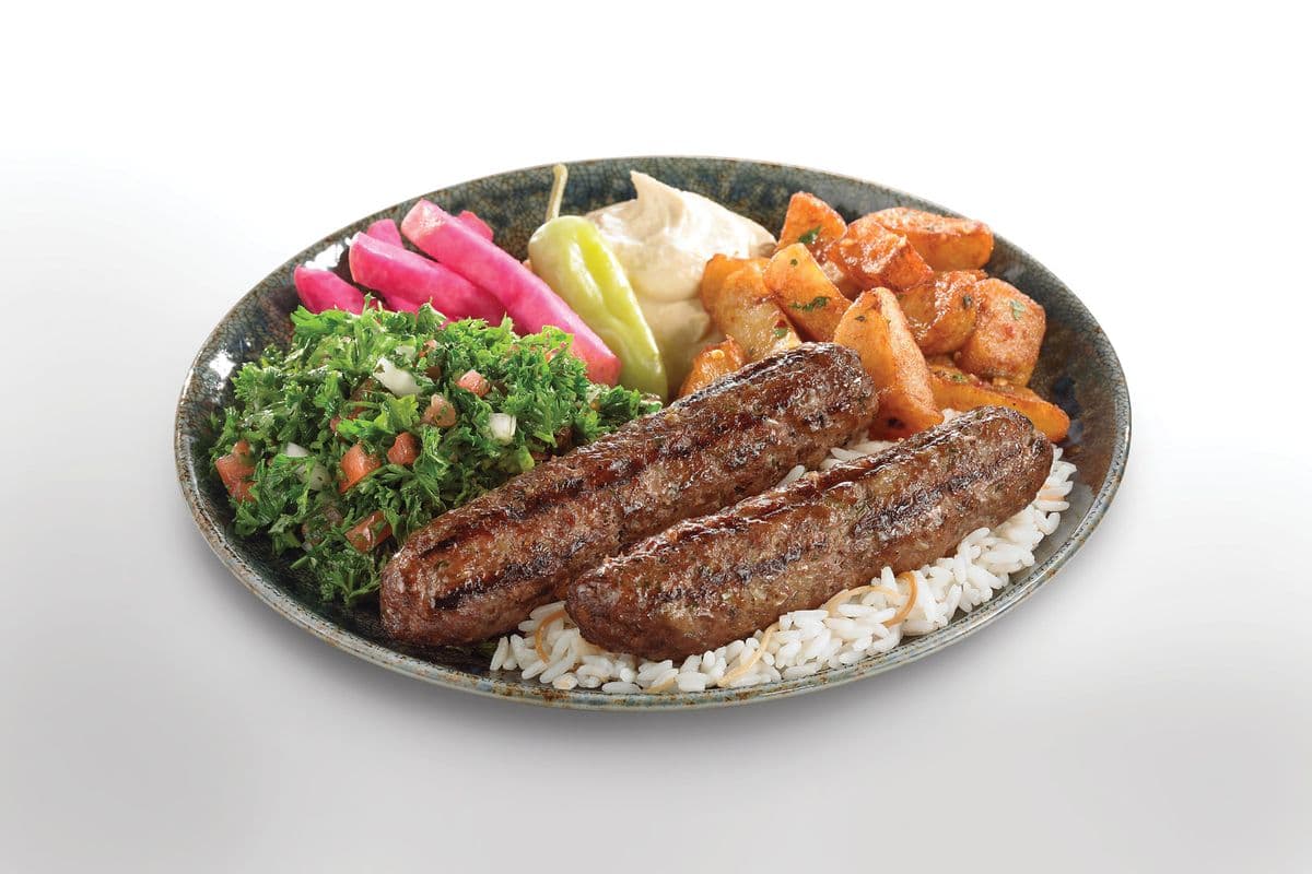 Kefta Skewer Plate (2 Skewers)