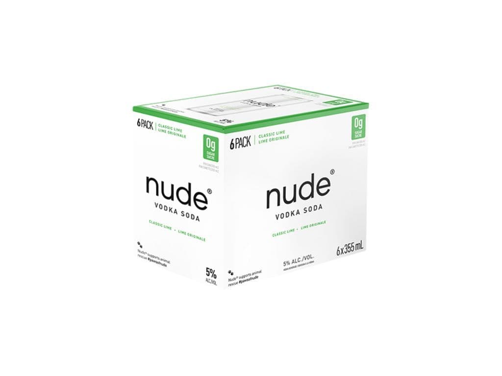 Nude Vodka Soda - Classic Lime (6x355ml)