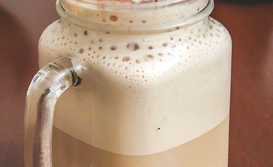Ice coffee with Vanilla ice cream