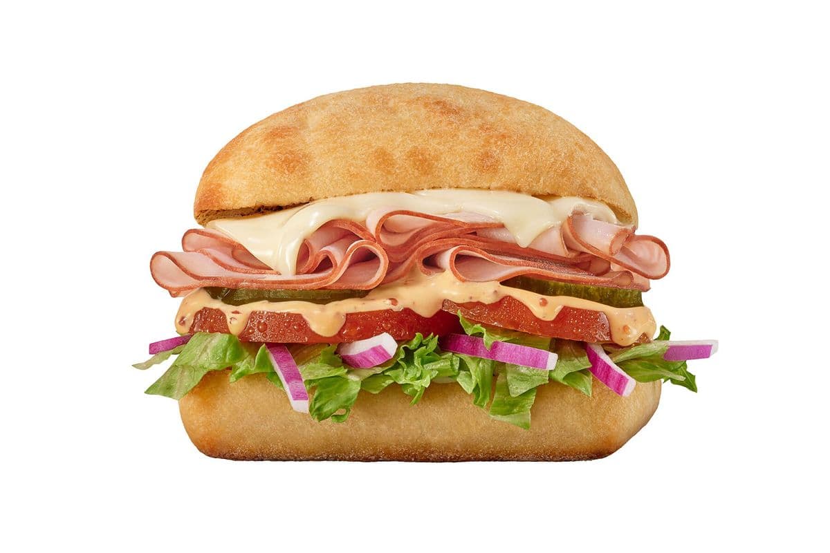 Honey Mustard Ham Snackwich (Ciabatta)