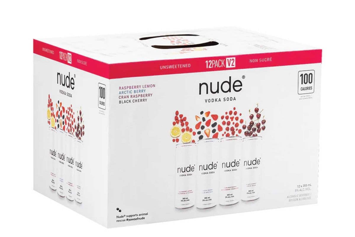 NUDE Vodka Soda Mixer 12 Pack (12X355ml) (1 x 355ml)