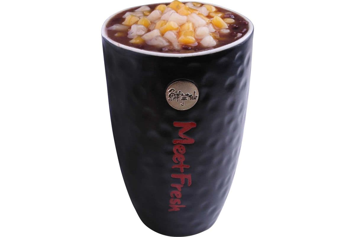 Red Bean Drink with Mini Taro Balls