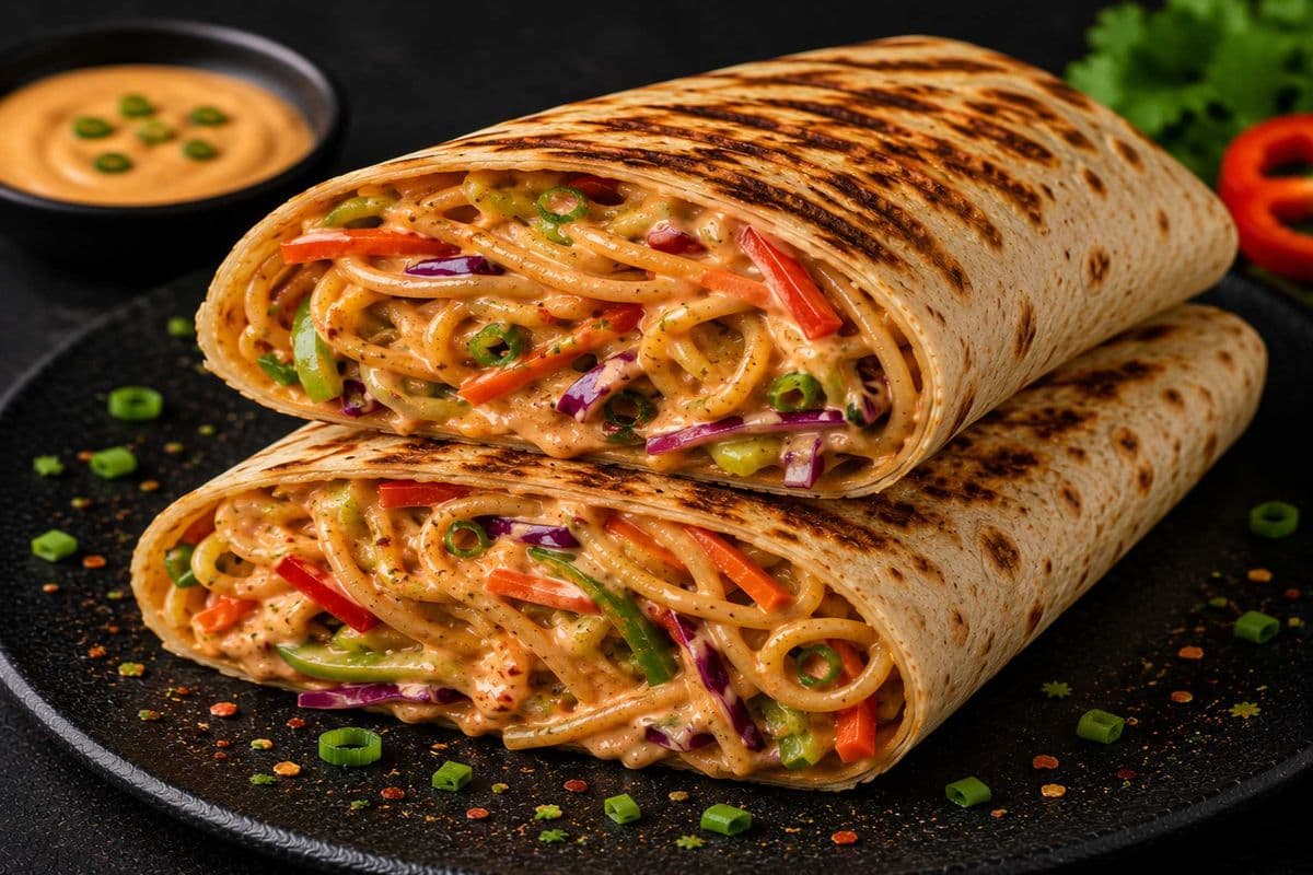 noodle frankies wrap