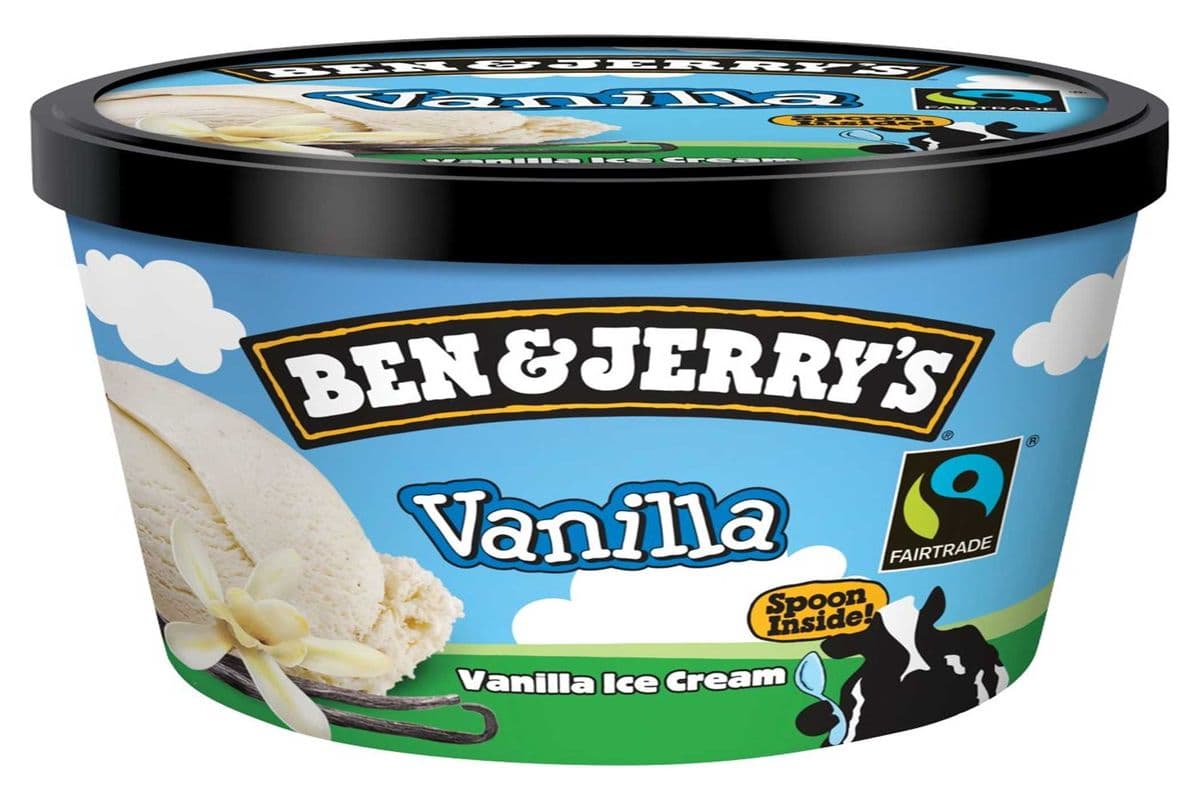 BEN& JERRY'S(VANILLA) ICECREAM (473) (340 Cal)