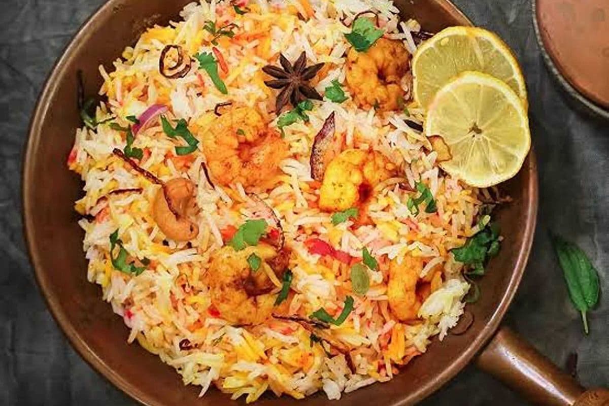 Prawn Biryani (Complementary Raita )