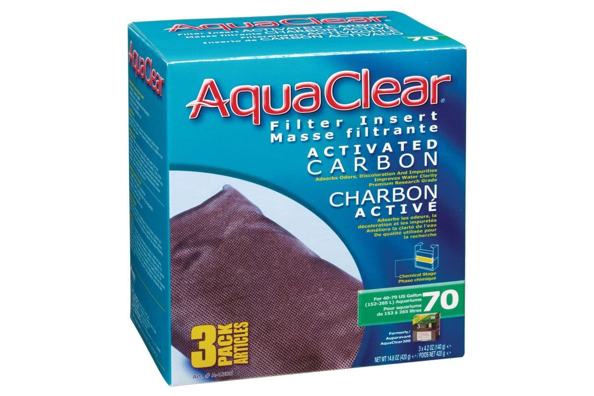 Hagen Activated Carbon Filter Insert for AquaClear 70/300 (3 Pack)