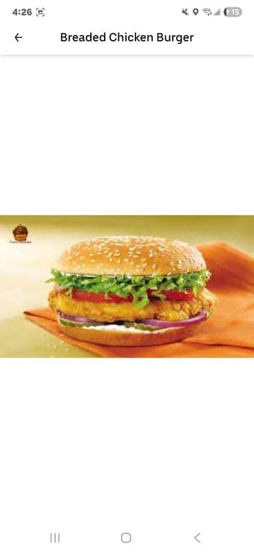 Breaded Chicken Burger