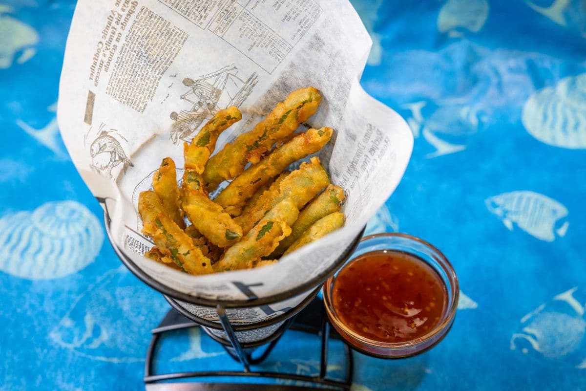 Crispy Coated Green Beans
