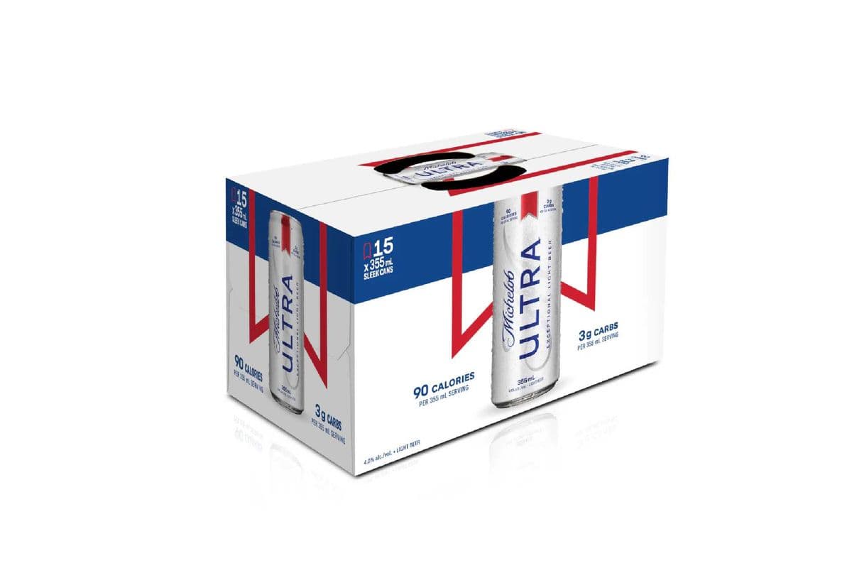 Michelob Ultra 15 Pack Cans (15 x 355 ml Cans)