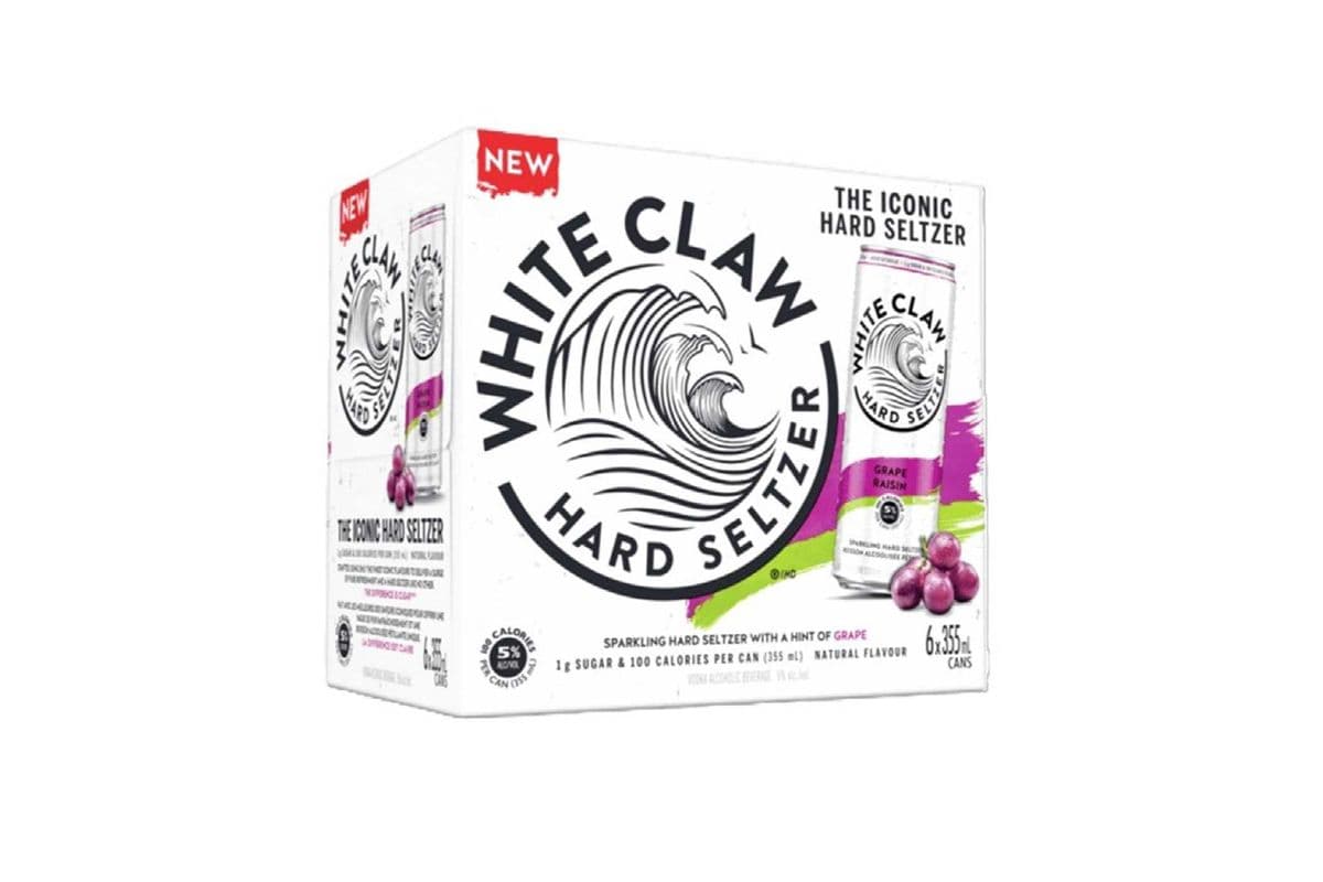 140933. WHITE CLAW GRAPE (6 x 355ML (CANS))