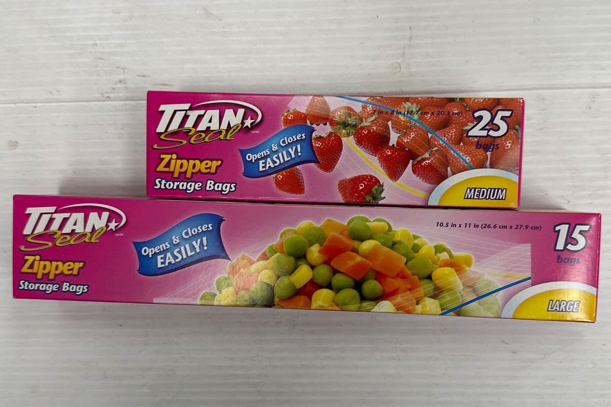 Titan Zipper Storage Bags